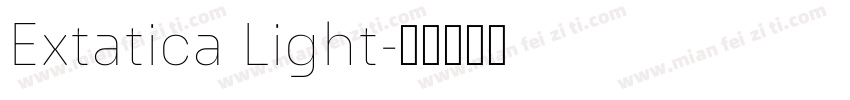 Extatica Light字体转换